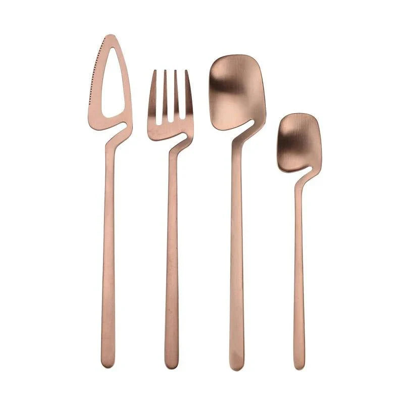 Skeleton Cutlery Set Luxe Stainless Steel Contemporary Design-Kitchen & Dining > Cutlery-casanuva-casanuva