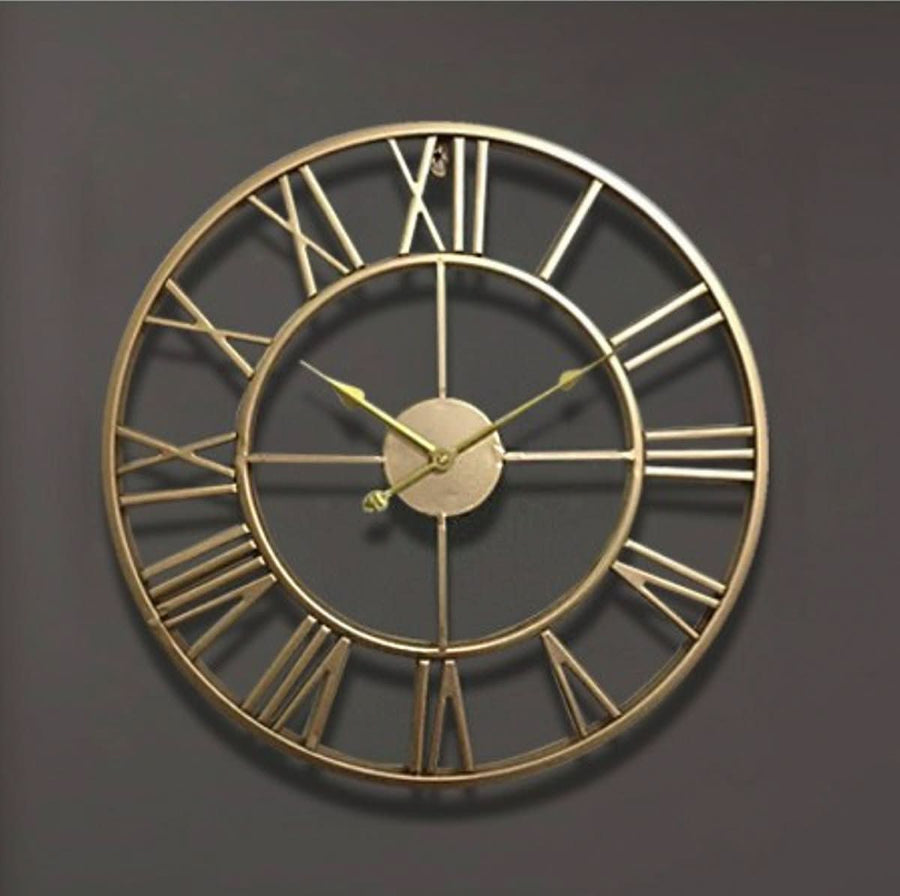 Skeleton Wall Clock Wrought Iron Silent Movement-Home Decor > Clocks-casanuva-casanuva