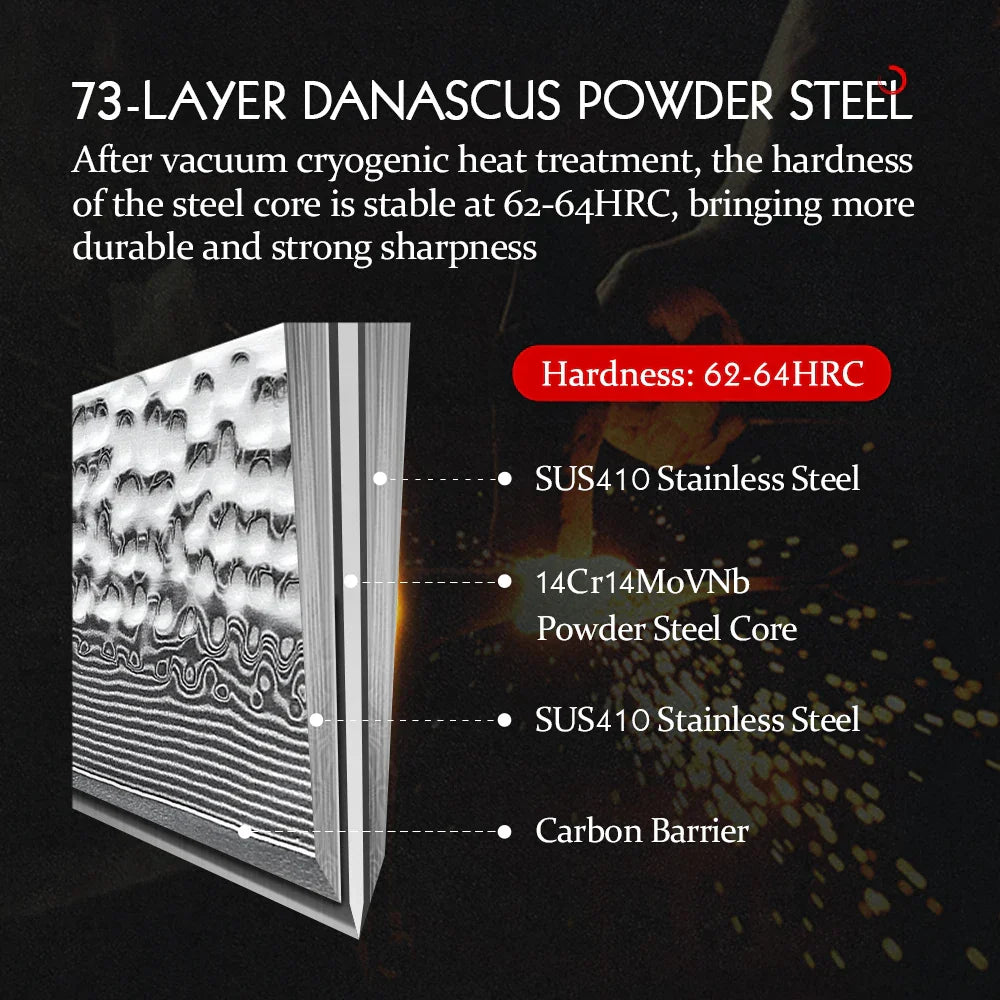 Slicing Knife 73-Layer Damascus Steel-Kitchen & Dining > Knives-casanuva-casanuva