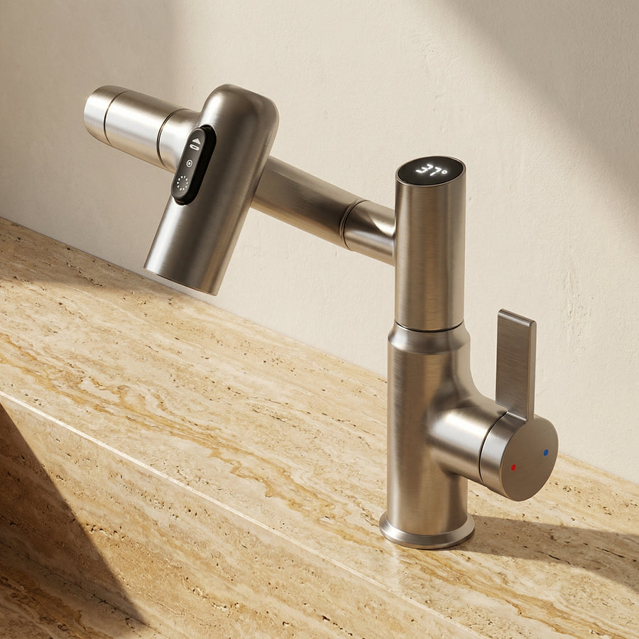 Smart Faucet with LED Temperature Display for Kitchen and Bathroom-Kitchen & Dining > Kitchen Faucets-casanuva-casanuva