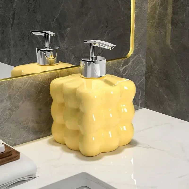 Soap Dispenser Luxe Design for Bathroom and Kitchen-Bedding & Bath > Bathroom Accessories-casanuva-Yellow-casanuva