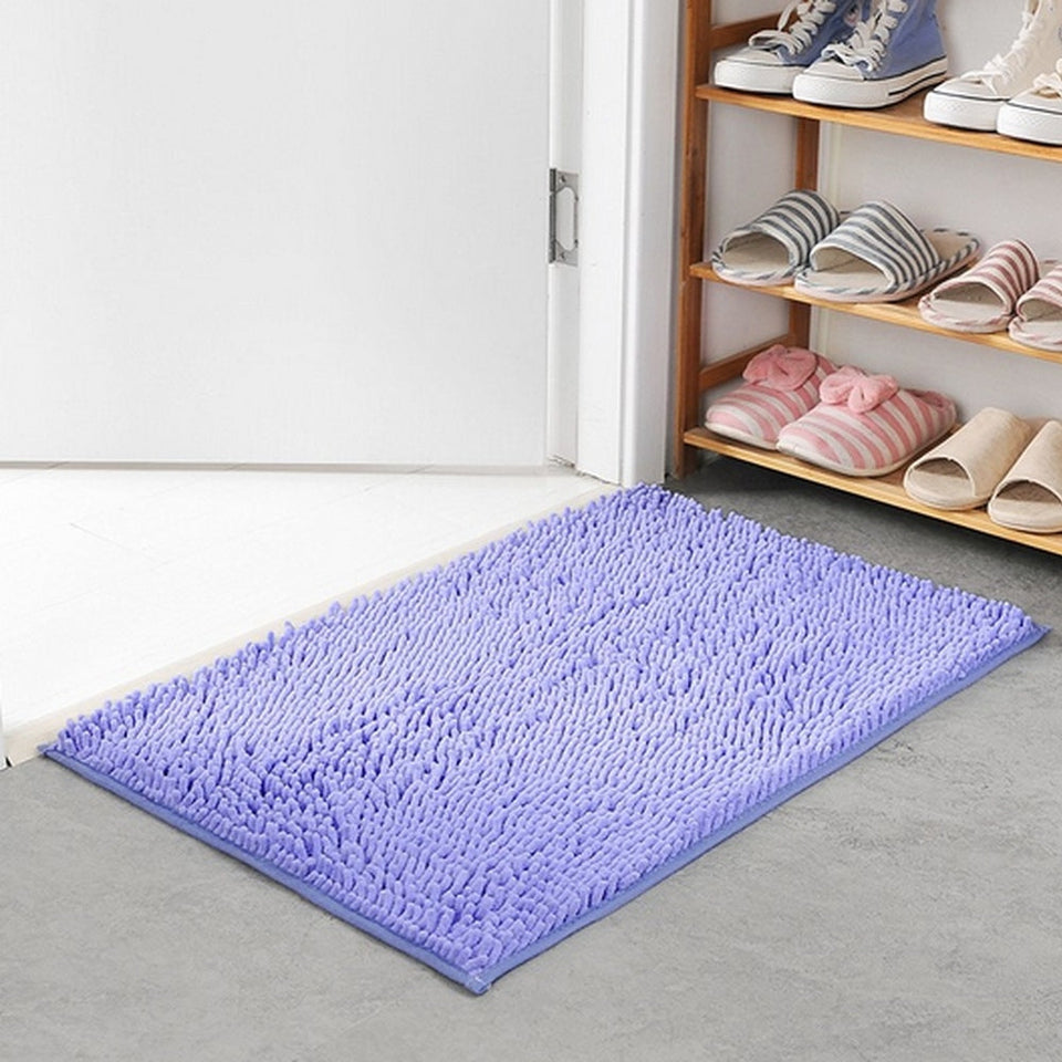 Soft Chenille Bath Mat-Bedding & Bath > Bath Mats-casanuva-Lavender-16"x24"-casanuva