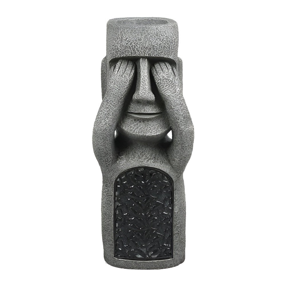 Solar Garden Sculpture Stone Effect Human Figures Set-Home Decor > Sculptures & Figurines-casanuva-casanuva