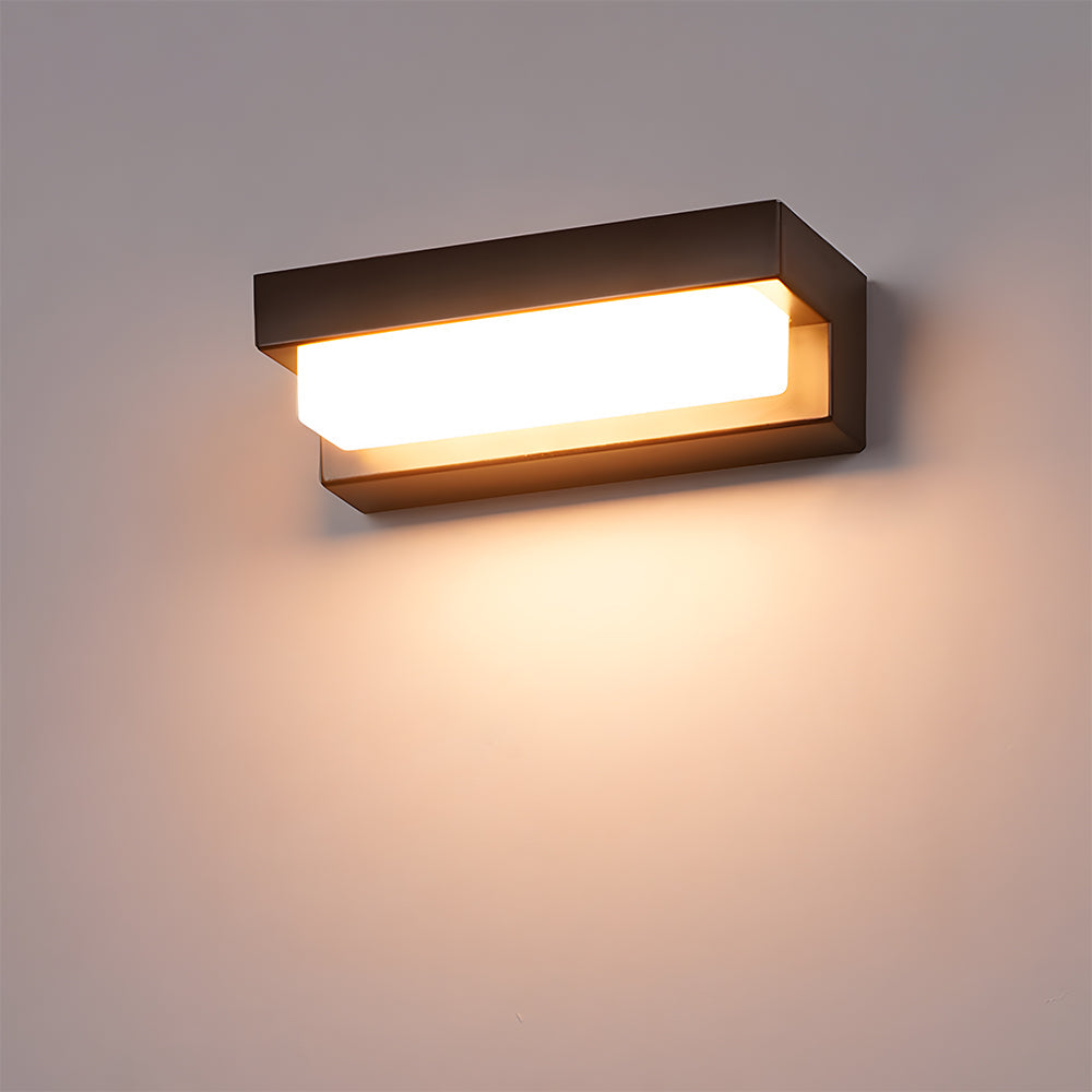 Solar LED Outdoor Wall Light Black Finish-Lighting > Outdoor Lighting-casanuva-casanuva