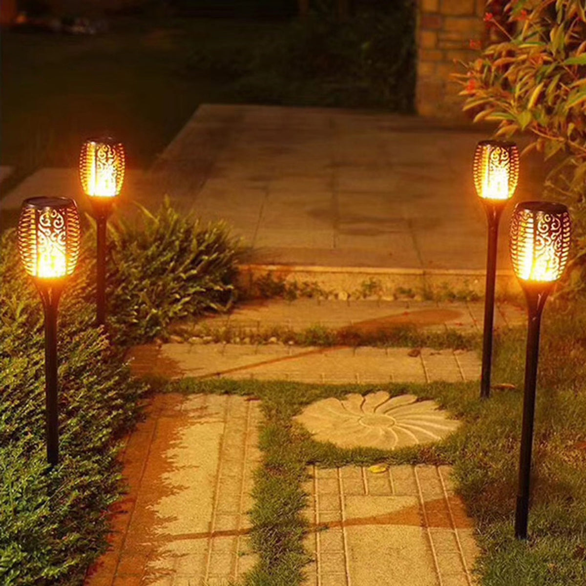 Solar Outdoor Torch Light-Lighting > Outdoor Lighting-casanuva-casanuva
