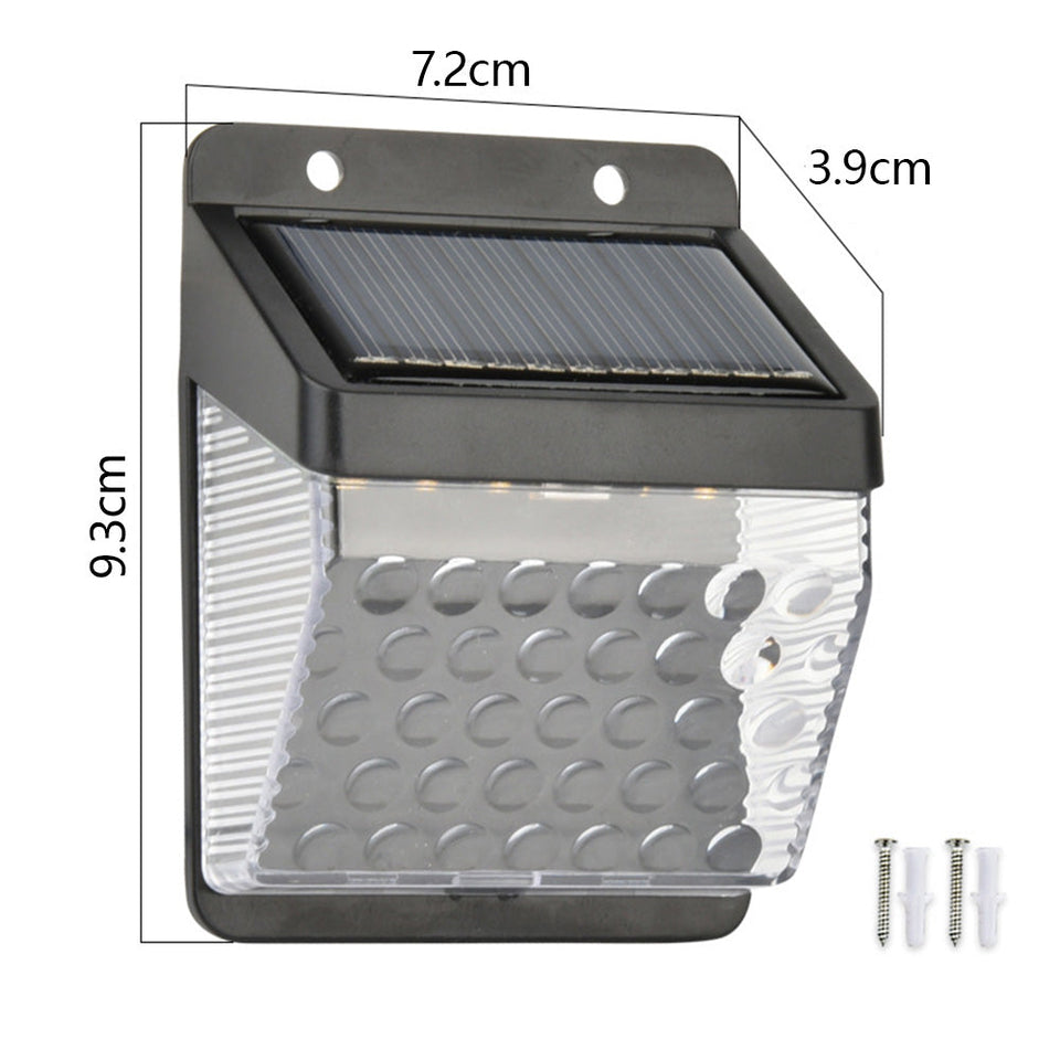 Solar Powered IP65 Outdoor Wall Light for Garden and Patio-Lighting > Outdoor Lighting-casanuva-casanuva