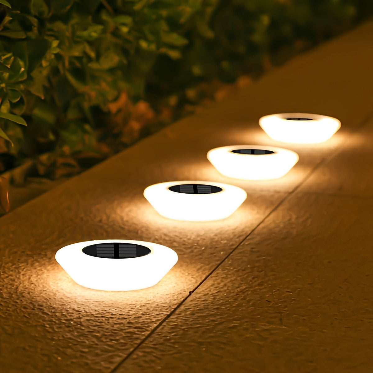 Solar Powered LED Garden Path Lights Round Design-Lighting > Outdoor Lighting-casanuva-1 piece-4x5cm-casanuva