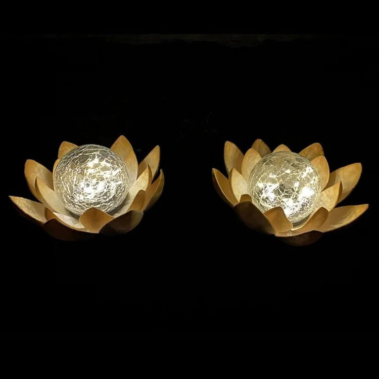 Solar-Powered Lotus Light Outdoor Decorative Lantern-Lighting > Outdoor Lighting-casanuva-casanuva