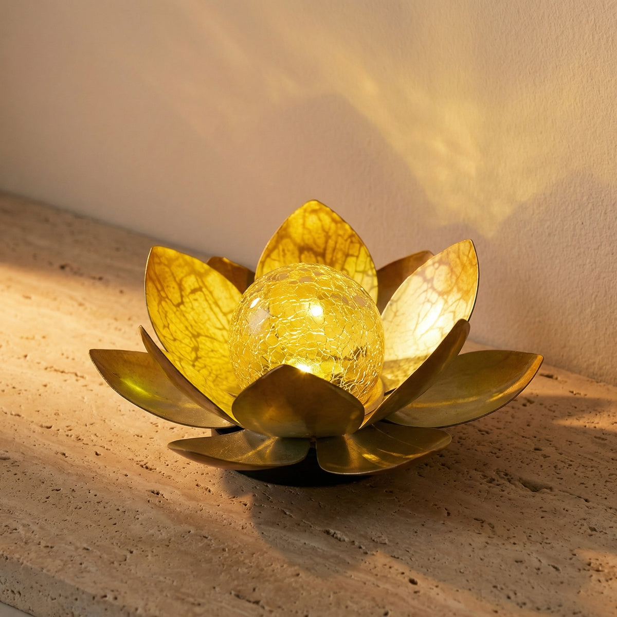 Solar-Powered Lotus Light Outdoor Decorative Lantern-Lighting > Outdoor Lighting-casanuva-casanuva