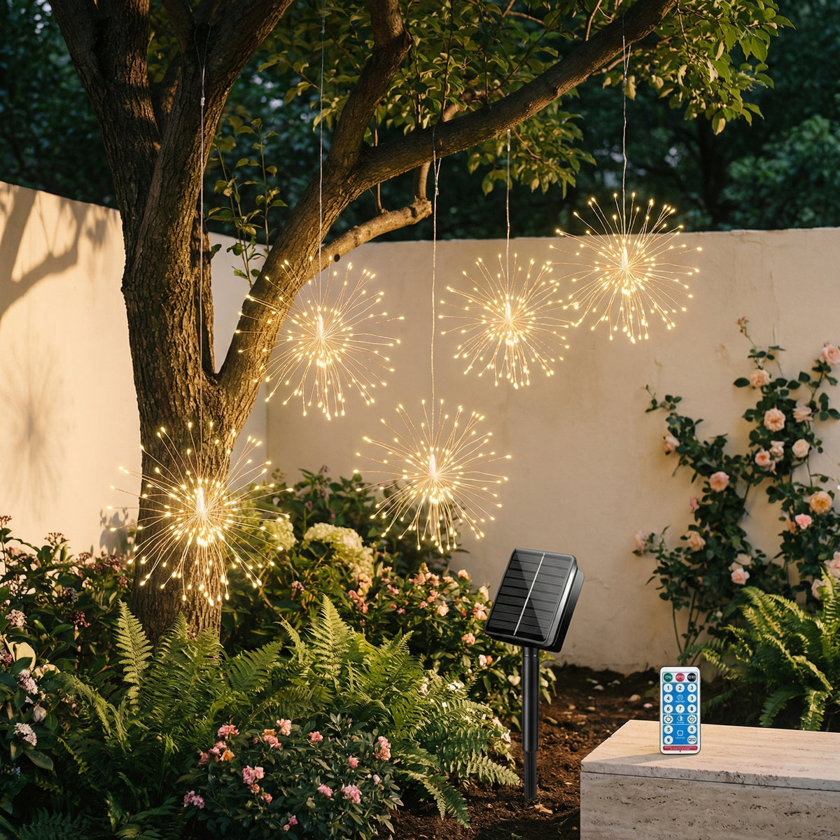 Solar Powered Outdoor Lights for Evening Illumination-Lighting > Outdoor Lighting-casanuva-casanuva