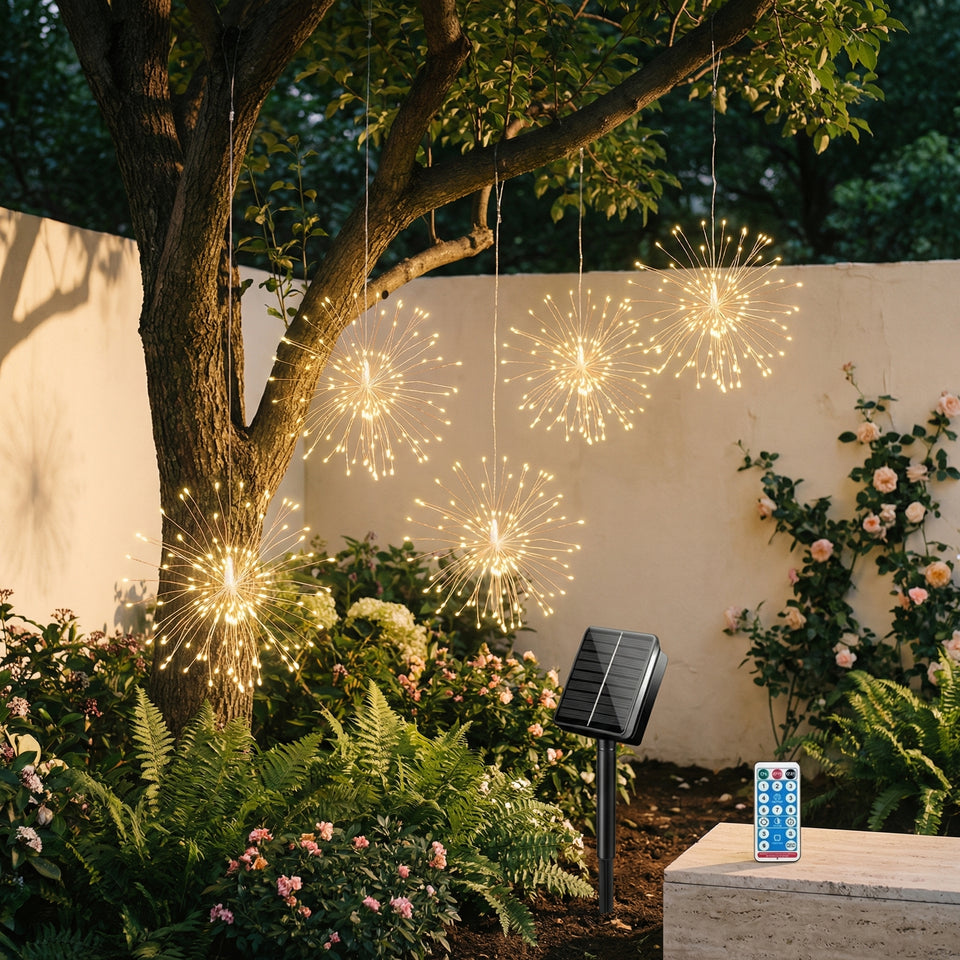 Solar Powered Outdoor Lights for Evening Illumination-Lighting > Outdoor Lighting-casanuva-casanuva