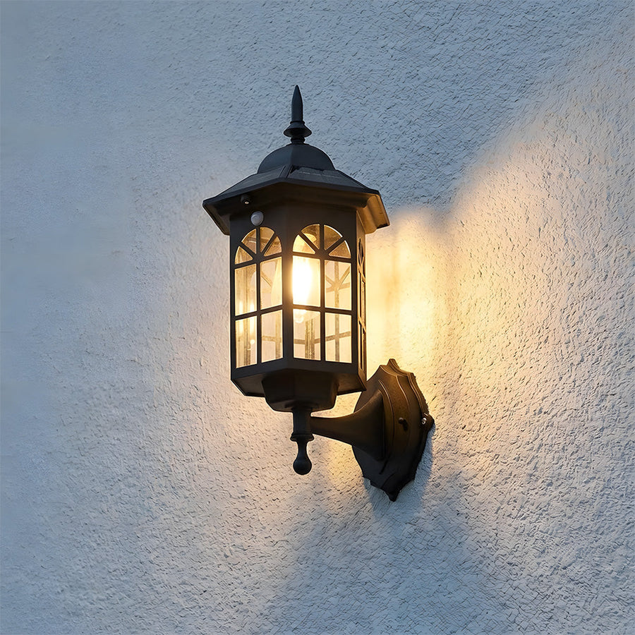 Solar Wall Light IP44 Outdoor Sensor Lamp for Patio and Garden-Lighting > Outdoor Lighting-casanuva-casanuva