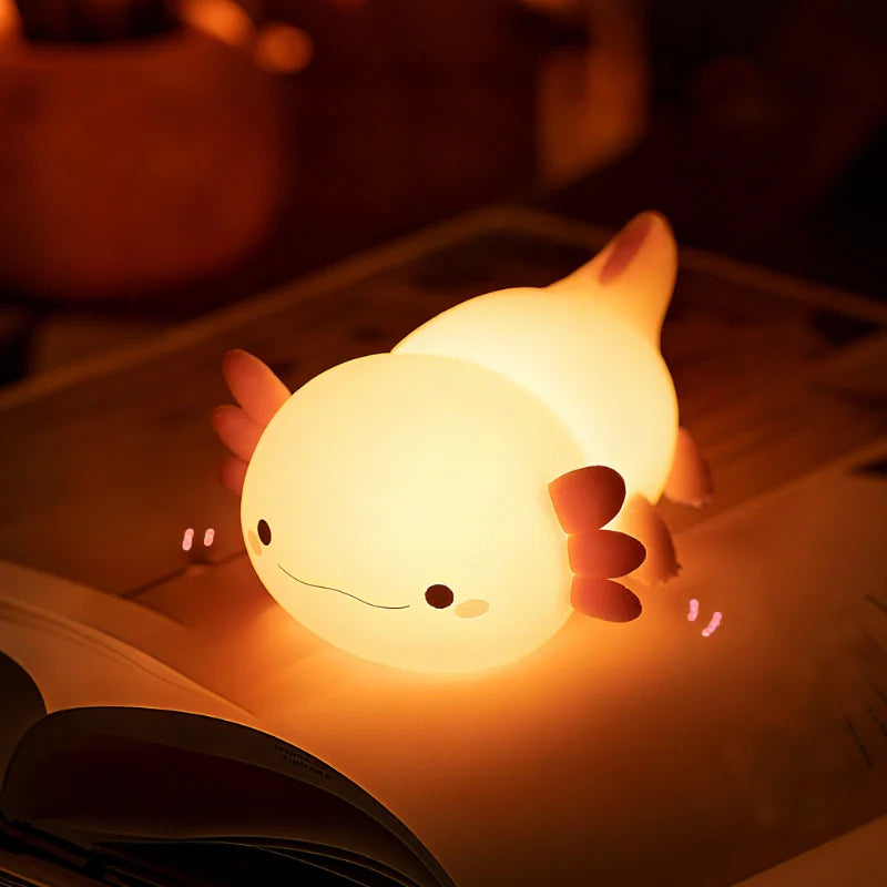 SqueezeBuddies Night Light LED Soft Glow-Lighting > Ambient Lighting-casanuva-Axolotl-casanuva