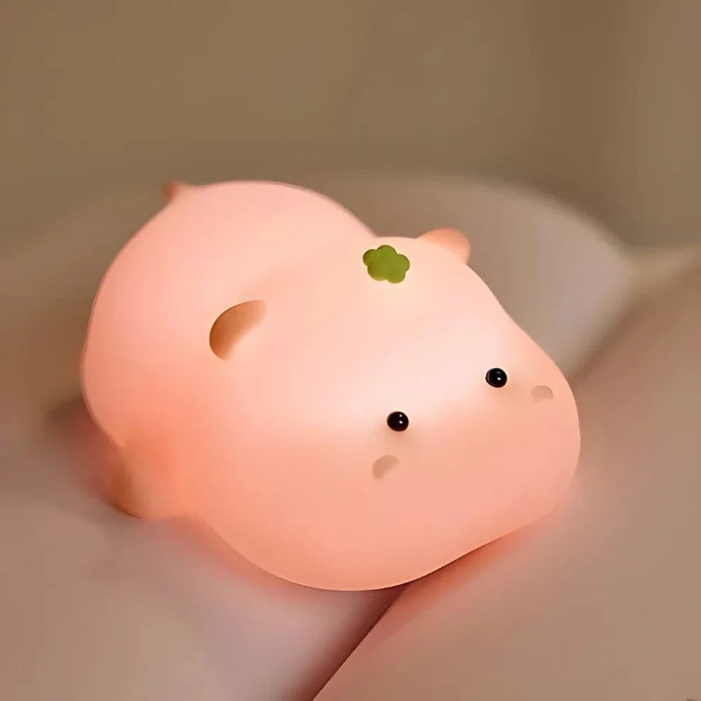 SqueezeBuddies Night Light LED Soft Glow-Lighting > Ambient Lighting-casanuva-Hippo Baby-casanuva