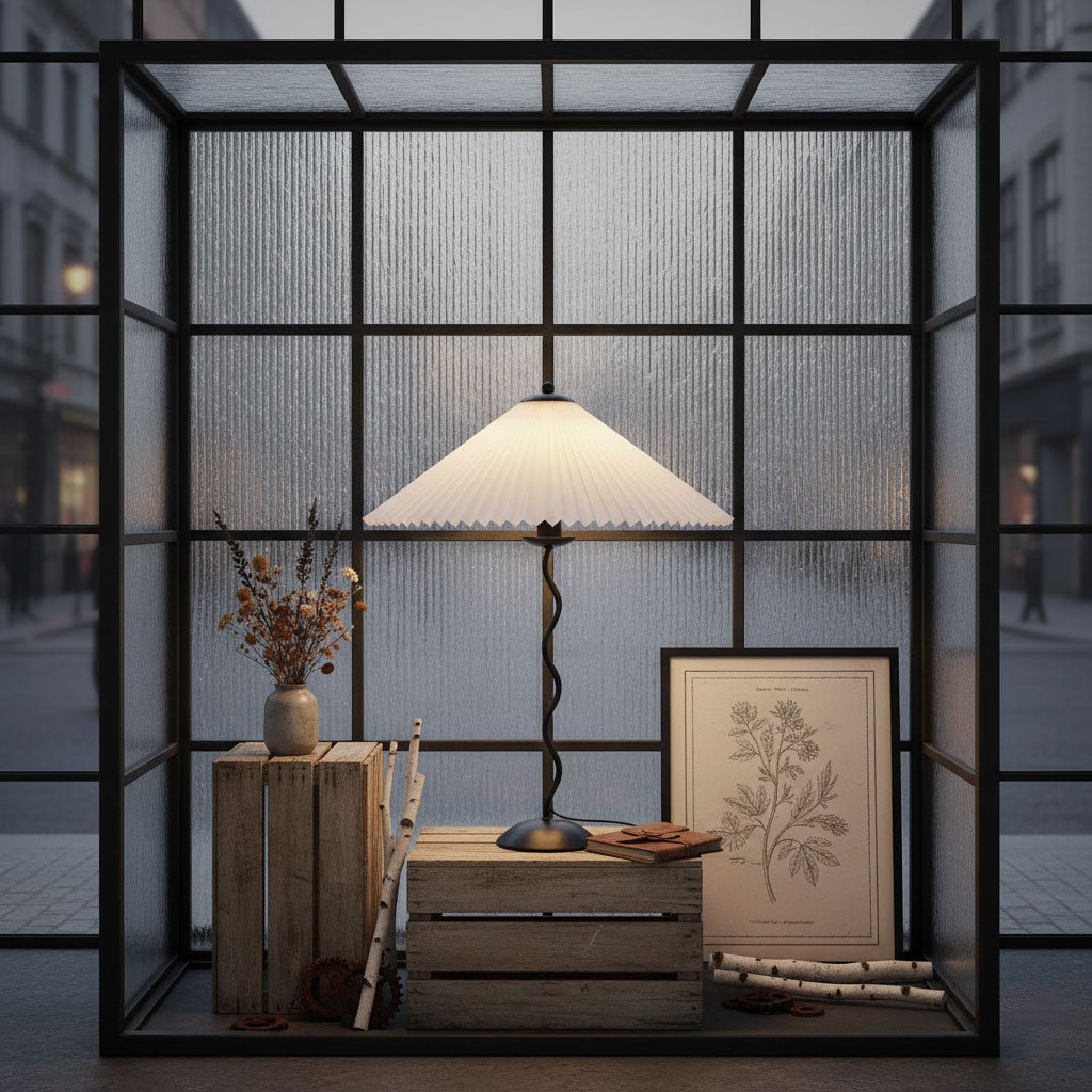 Squiggle Table Lamp with Unique Curved Design-Lighting > Table Lamps-casanuva-casanuva