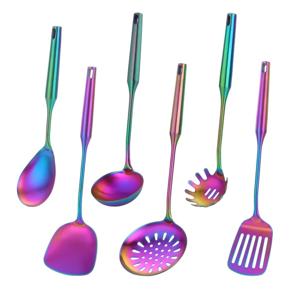 Stainless Steel Cooking Utensils Set 7-Piece Stockholm Lattea-Kitchen & Dining > Cooking Utensils-casanuva-casanuva