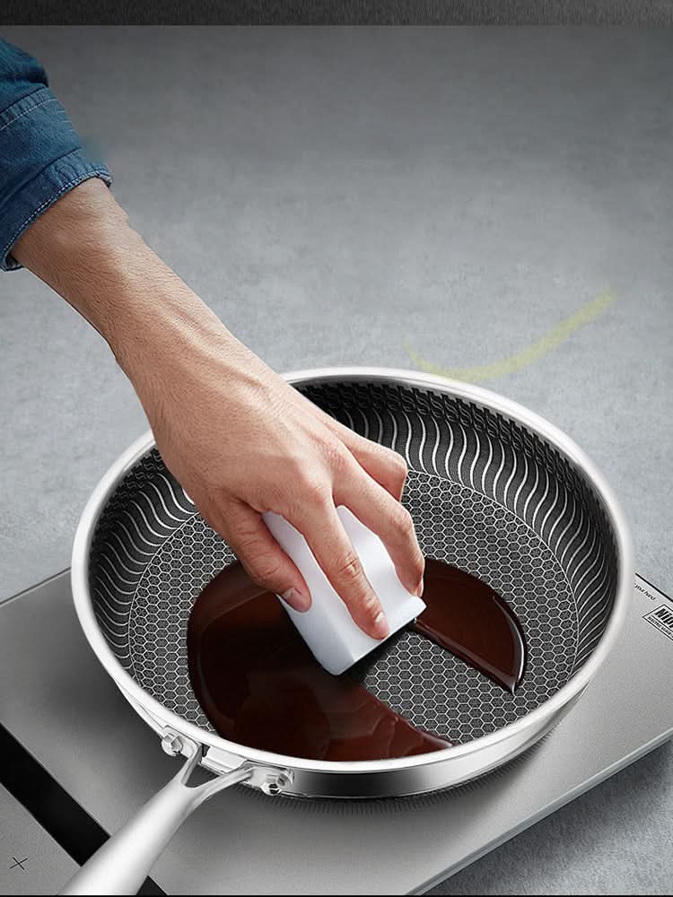 Stainless Steel Frying Pan Energy Saving Durable Cooking Tool-Kitchen & Dining > Cookware-casanuva-casanuva