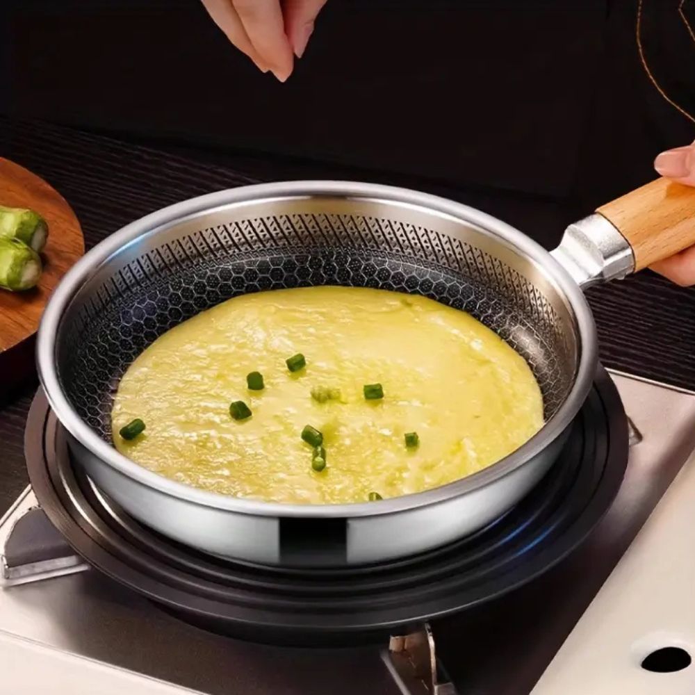 Stainless Steel Nature Grip Frying Pan-Kitchen & Dining > Cookware-casanuva-casanuva