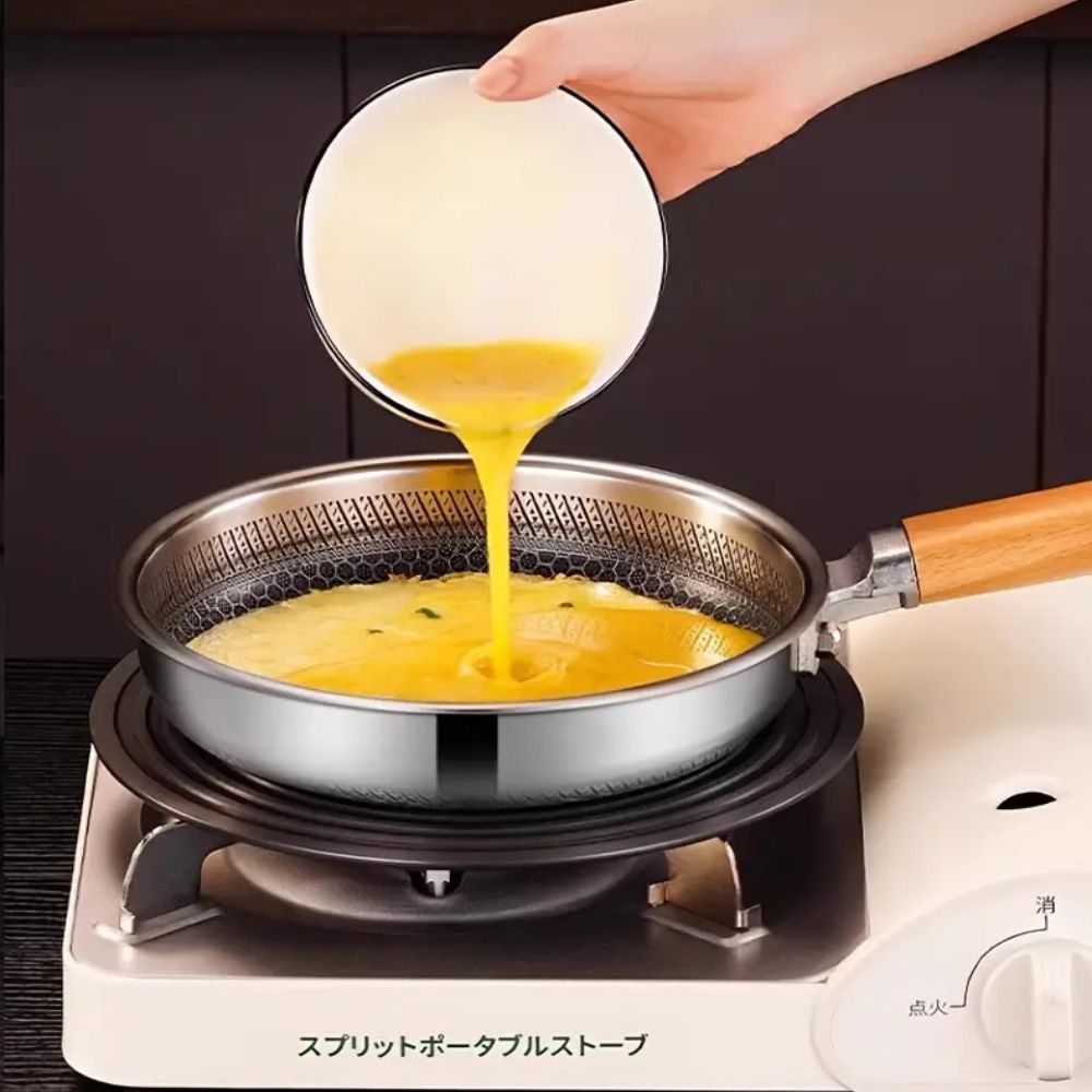 Stainless Steel Nature Grip Frying Pan-Kitchen & Dining > Cookware-casanuva-casanuva