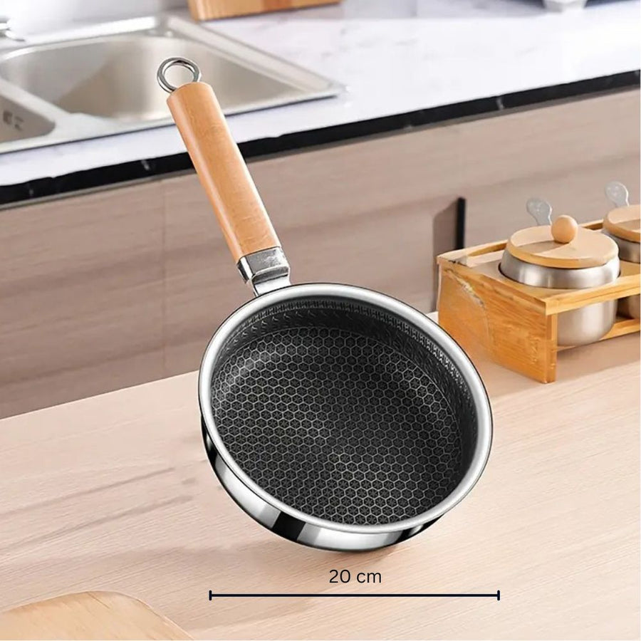 Stainless Steel Nature Grip Frying Pan-Kitchen & Dining > Cookware-casanuva-8"-casanuva