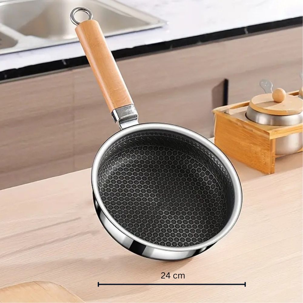 Stainless Steel Nature Grip Frying Pan-Kitchen & Dining > Cookware-casanuva-9"-casanuva