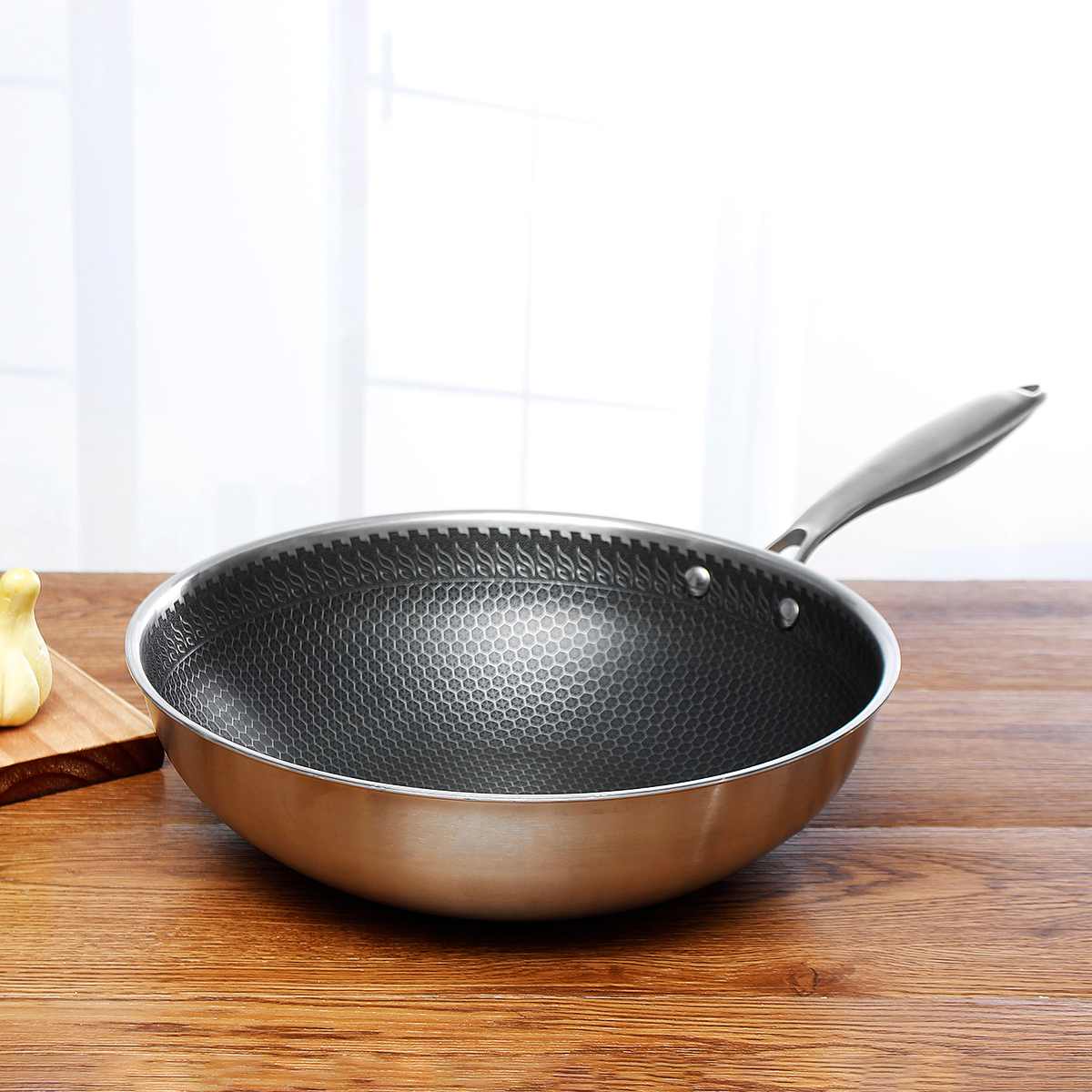 Stainless Steel Non-Stick Frying Pan for Effortless Cooking-Kitchen & Dining > Cookware-casanuva-casanuva