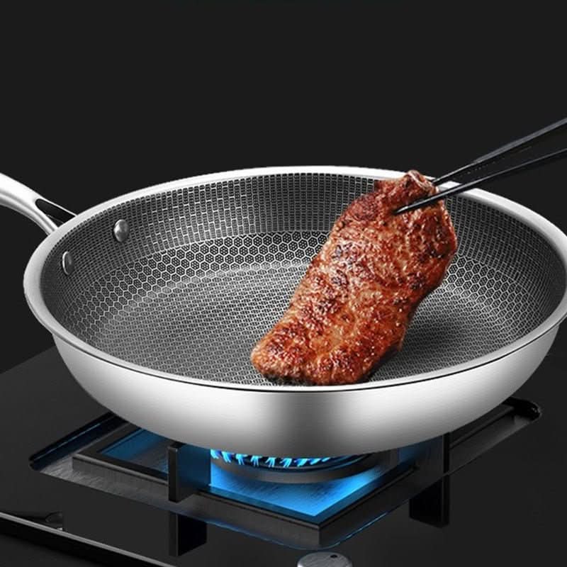 Stainless Steel Non-Stick Frying Pan for Effortless Cooking-Kitchen & Dining > Cookware-casanuva-casanuva