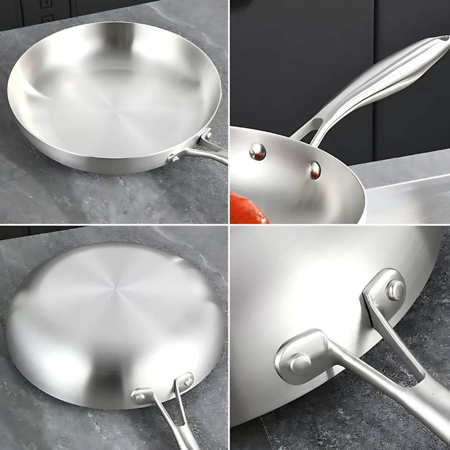 Stainless Steel Nonstick Frying Pan-Kitchen & Dining > Cookware-casanuva-casanuva