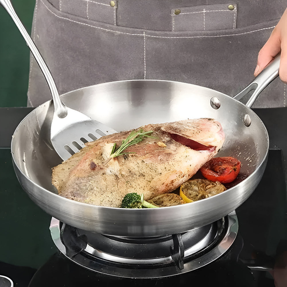 Stainless Steel Nonstick Frying Pan-Kitchen & Dining > Cookware-casanuva-casanuva