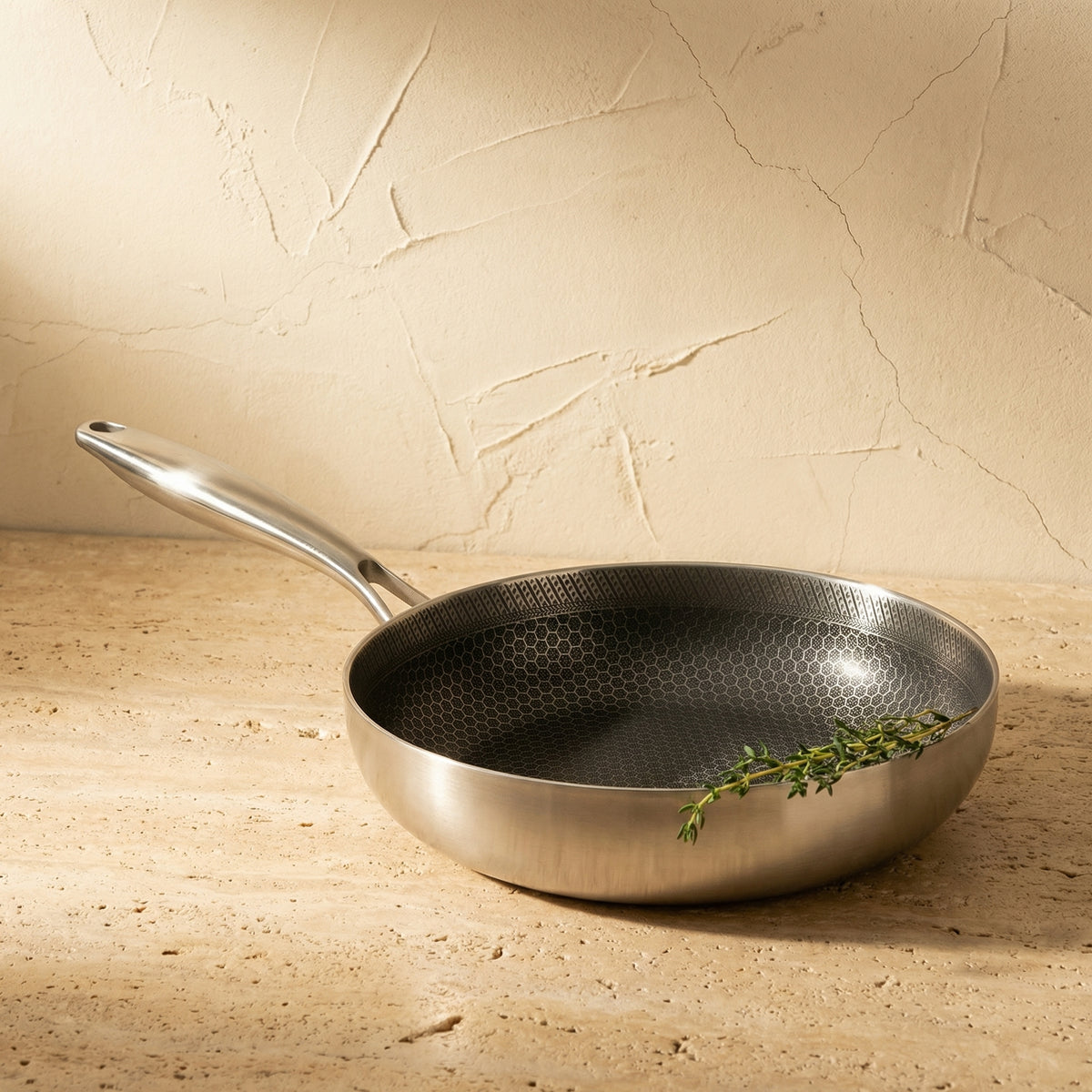 Stainless Steel Titan Frying Pan-Kitchen & Dining > Cookware-casanuva-casanuva