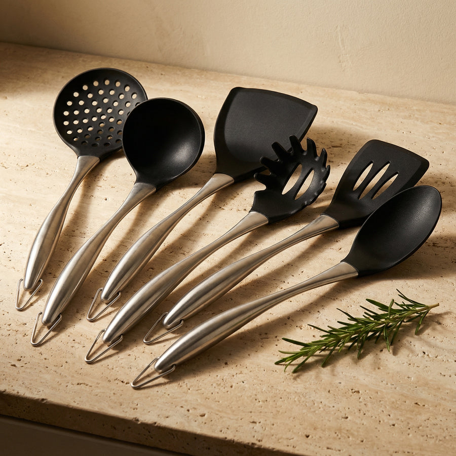 Stainless Steel Utensil Set with Non-Stick Surface-Kitchen & Dining > Cooking Utensils-casanuva-casanuva