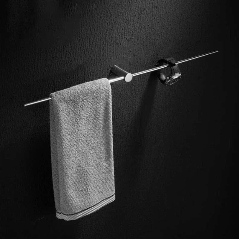 Stainless Steel Wall Towel Bar-Bedding & Bath > Bathroom Accessories-casanuva-Brushed Nickel-Half Bar-casanuva