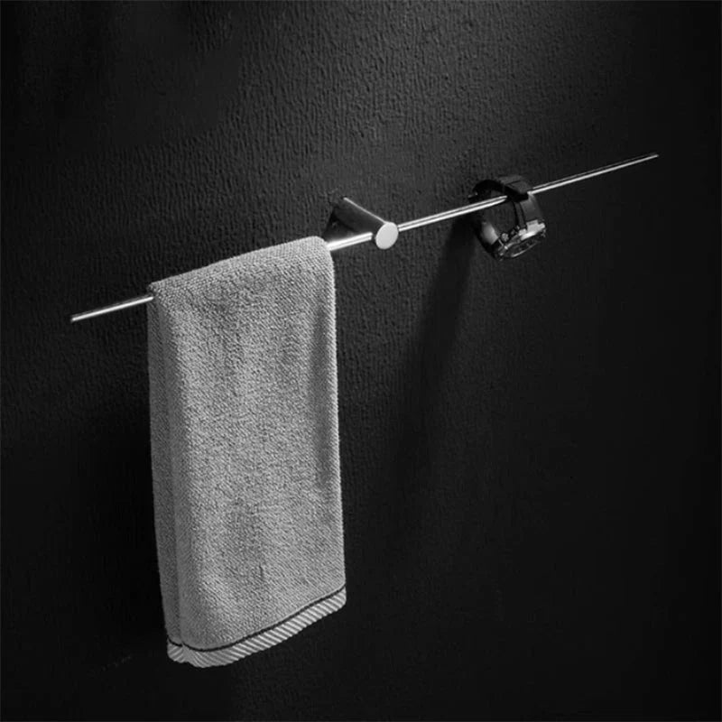 Stainless Steel Wall Towel Bar-Bedding & Bath > Bathroom Accessories-casanuva-Polished Chrome-Half Bar-casanuva