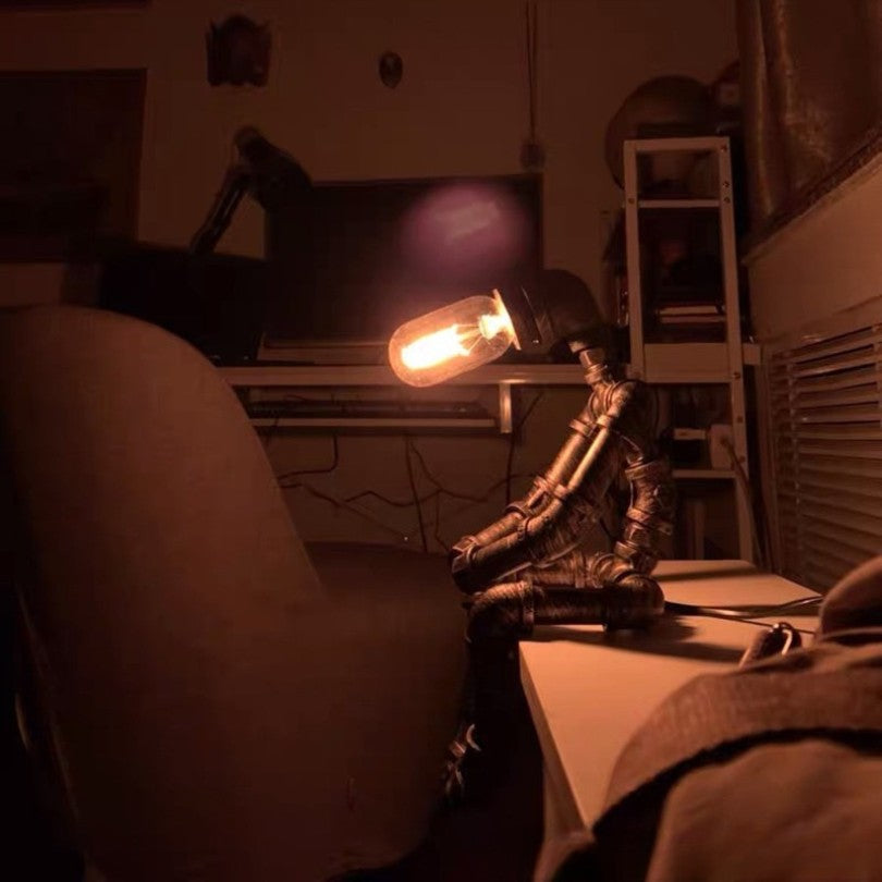 Steampunk Table Lamp with Vintage Design and Edison Bulb-Lighting > Table Lamps-casanuva-casanuva