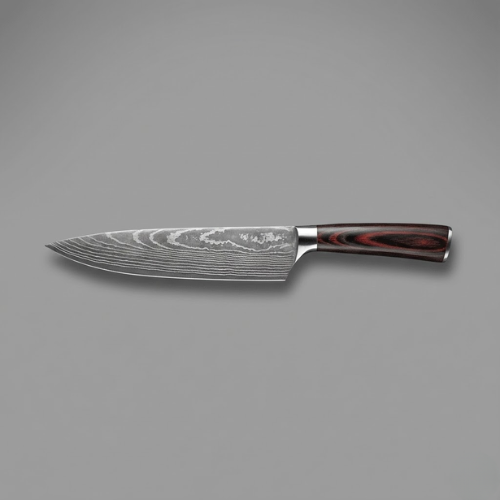 Steel Chef Knife 20 cm Professional Kitchen Knife with Resin Wood Handle-Kitchen & Dining > Knives-casanuva-casanuva