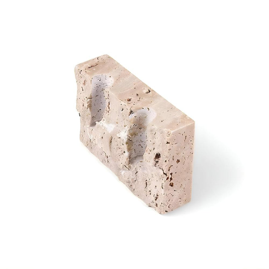 Stone Candle Stand Timeless Glow-Home Decor > Candle Holders-casanuva-Raw-casanuva