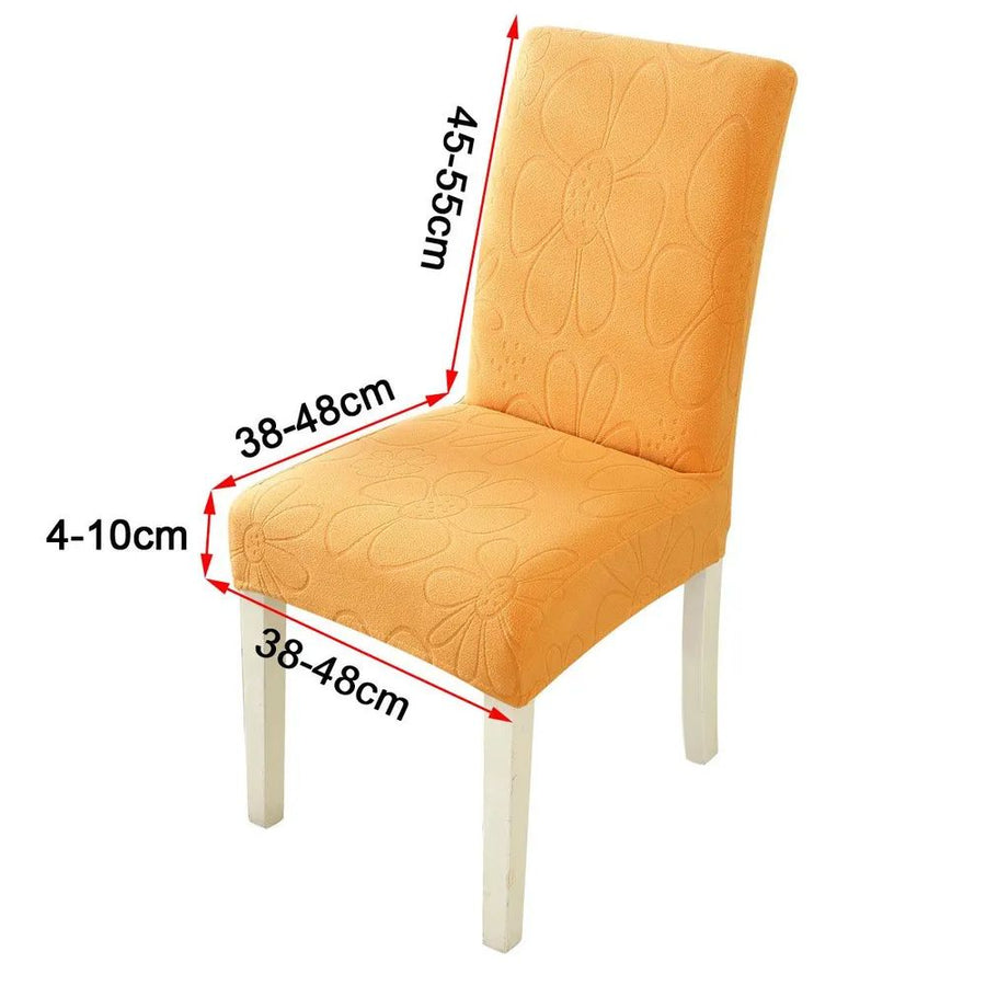 Stretch Dining Chair Cover Daisy Print-Covers & Textiles > Chair Covers-casanuva-Marigold Pop-casanuva