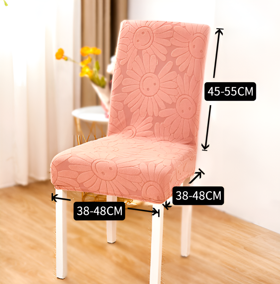 Stretch Flower Chair Cover-Covers & Textiles > Chair Covers-casanuva-casanuva