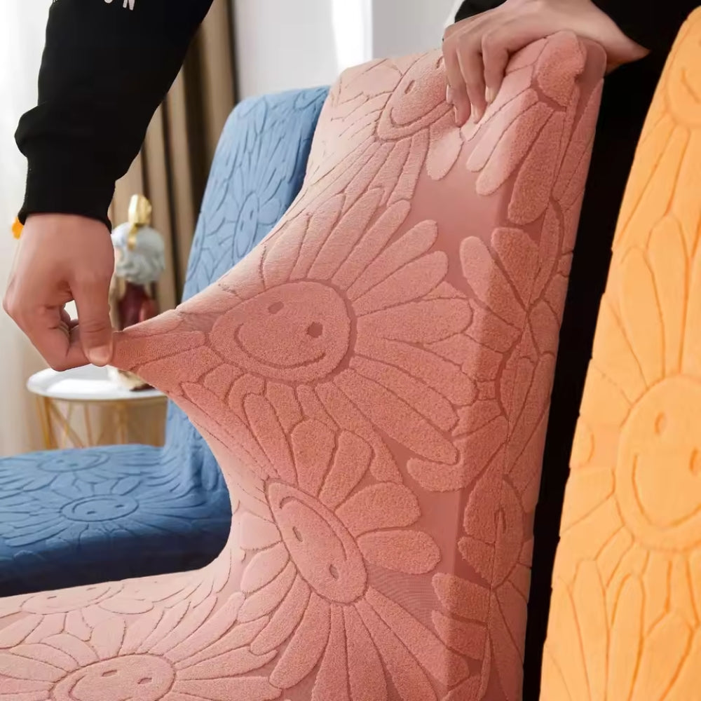 Stretch Flower Chair Cover-Covers & Textiles > Chair Covers-casanuva-casanuva