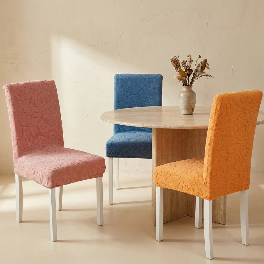 Stretch Flower Chair Cover-Covers & Textiles > Chair Covers-casanuva-casanuva