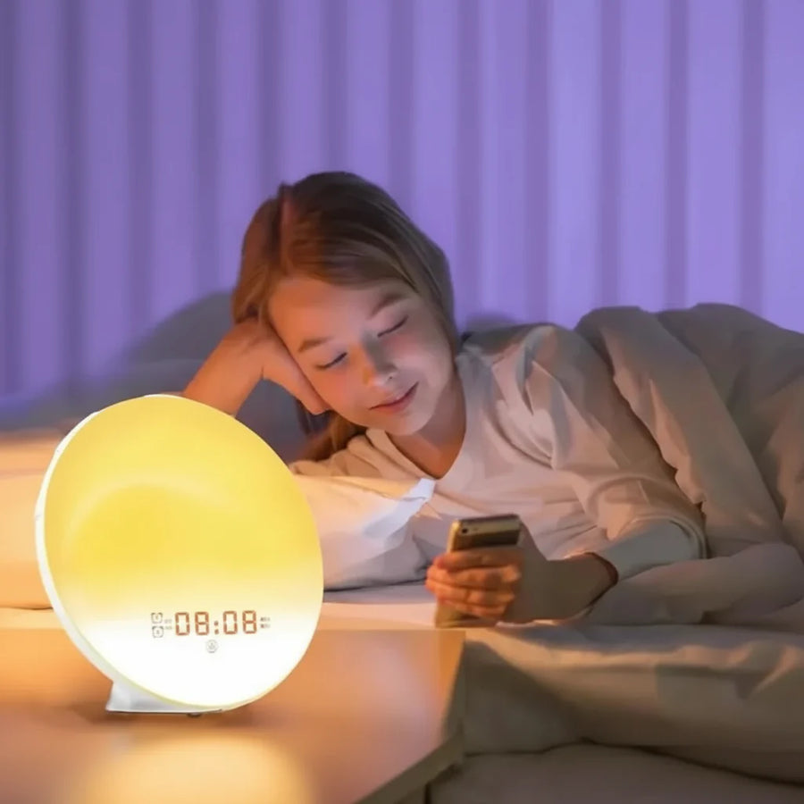 Sunrise Alarm Clock with Nature Sounds and Light Simulation-Home Decor > Clocks-casanuva-casanuva