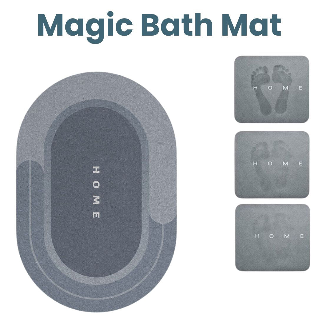 Super Absorbent Non-Slip Bath Mat-Bedding & Bath > Bath Mats-casanuva-Blue-Small (16"x24")-casanuva