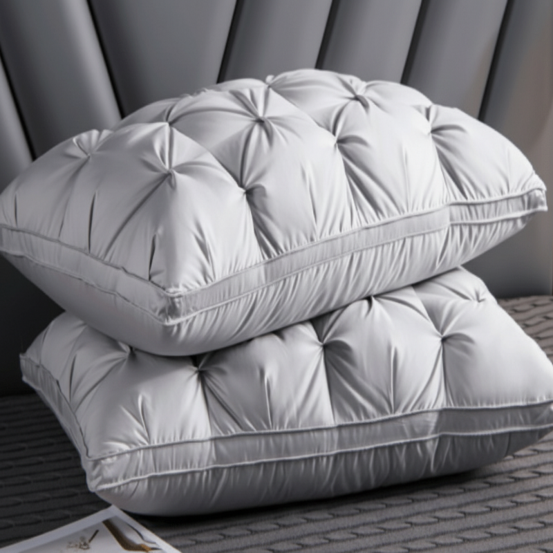 Swandown Pillow Comfortable Sleeping Cushion for Restful Sleep-Bedding & Bath > Pillowcases-casanuva-Gray-casanuva