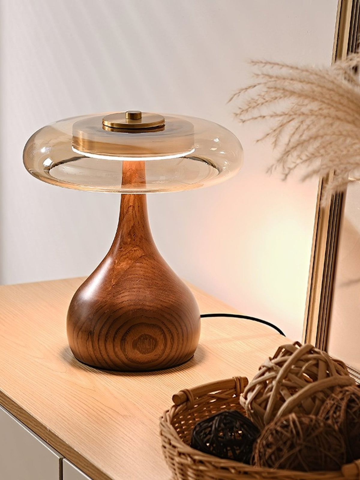 Table Lamp with Fabric Shade-Lighting > Table Lamps-casanuva-casanuva