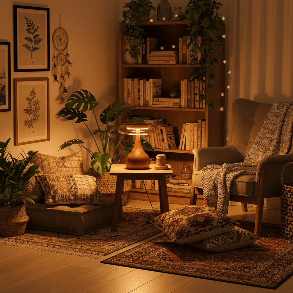 Table Lamp with Fabric Shade-Lighting > Table Lamps-casanuva-casanuva