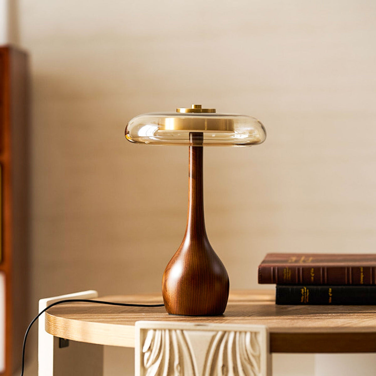 Table Lamp with Fabric Shade-Lighting > Table Lamps-casanuva-casanuva