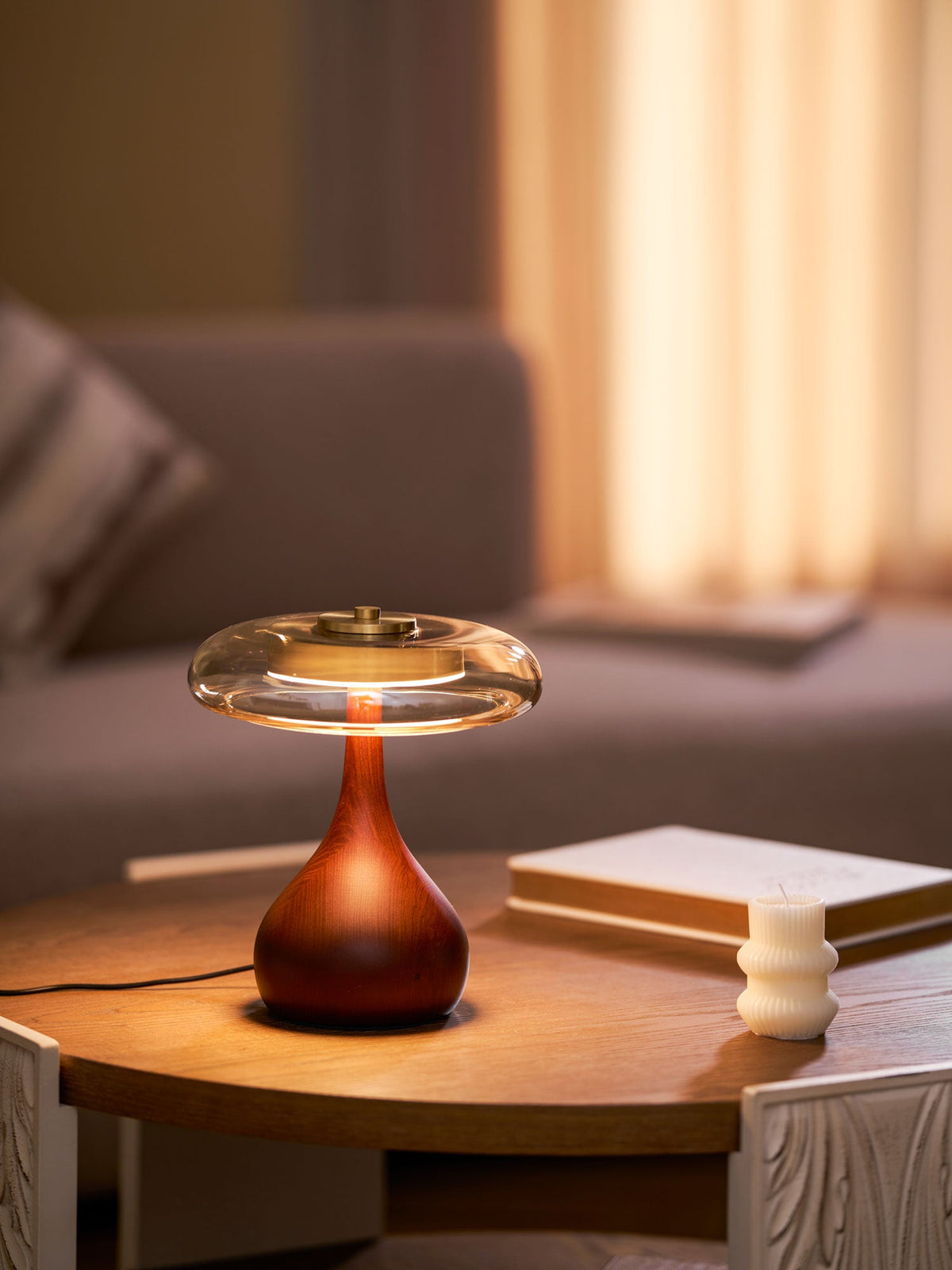 Table Lamp with Fabric Shade-Lighting > Table Lamps-casanuva-casanuva