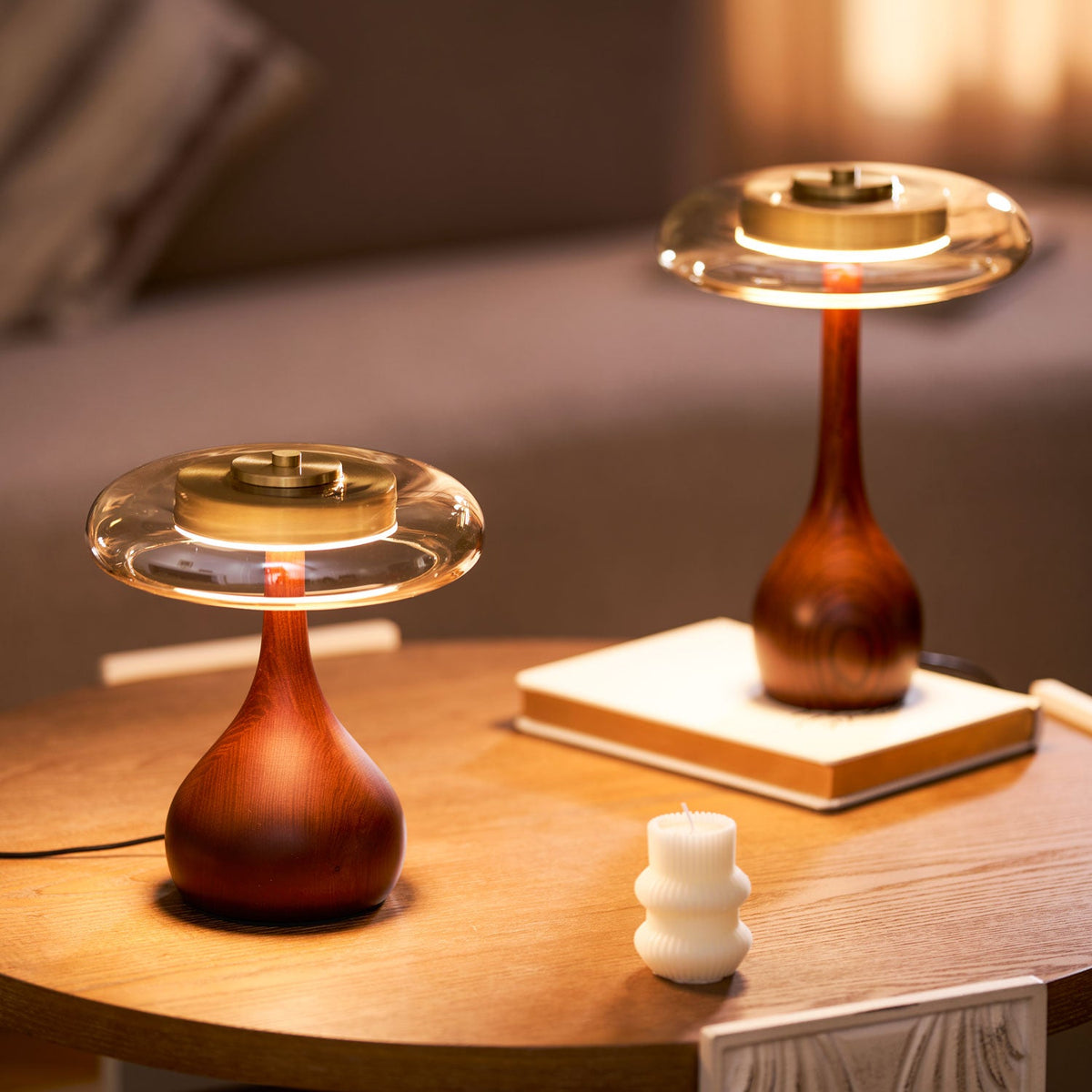 Table Lamp with Fabric Shade-Lighting > Table Lamps-casanuva-casanuva