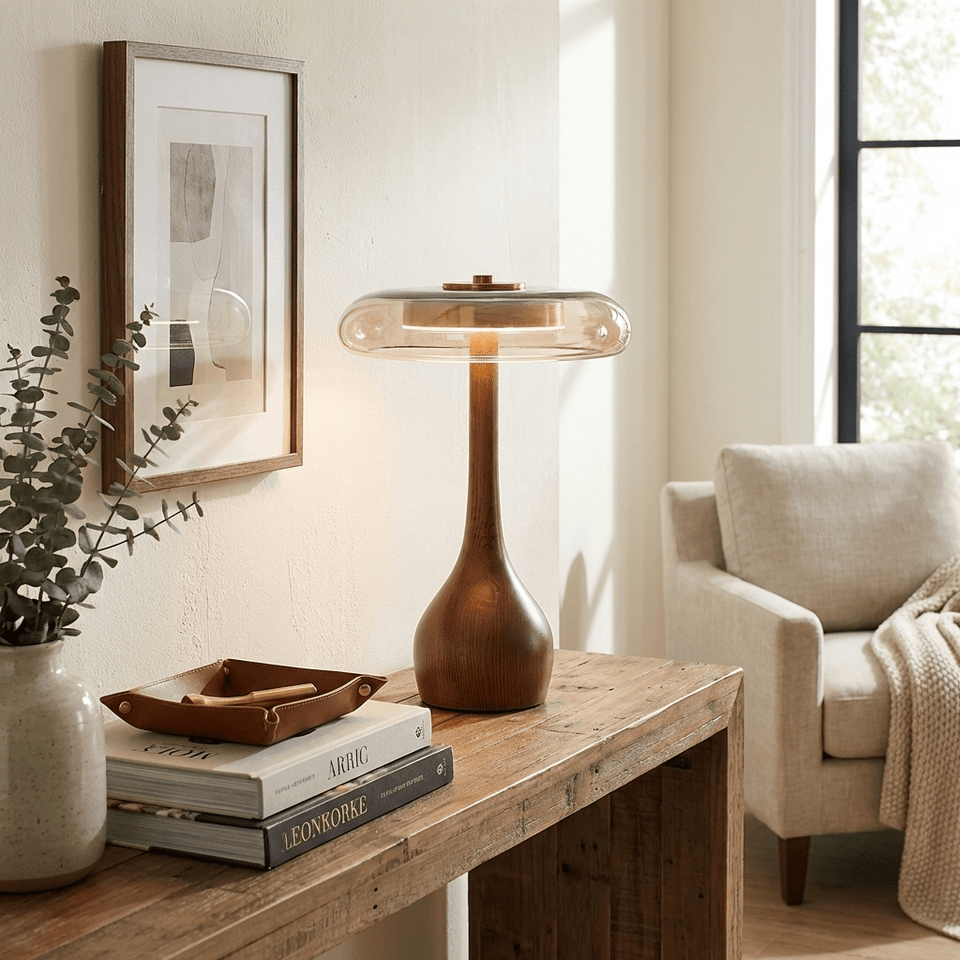 Table Lamp with Fabric Shade-Lighting > Table Lamps-casanuva-casanuva