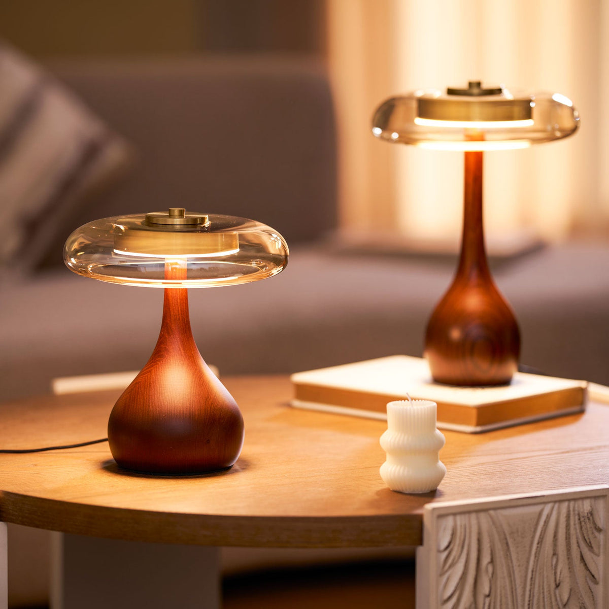 Table Lamp with Fabric Shade-Lighting > Table Lamps-casanuva-casanuva